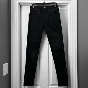 D-ID ("Denim Identity" by Jimmy Taverniti) "New York" Moto Zip Skinny Jeans